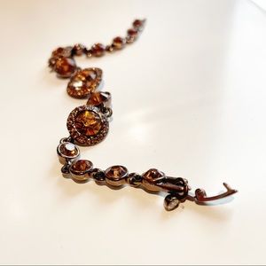 Givenchy crystal flex Bracelet in beautiful amber color